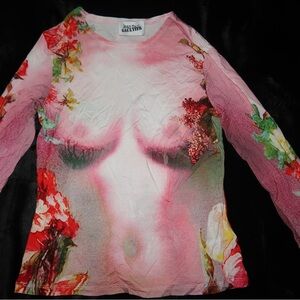 Jean Paul Gaultier The Pink Body Flower Top